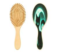 Ewusp Brosse à cheveux démêlante en forme de chats mignons pour homme et femme, antistatique, démêlante, brosse à cheveux humides et secs pour cheveux bouclés, épais, ondulés et fins