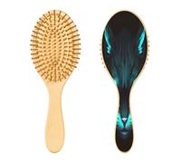 Ewusp Brosse à cheveux démêlante en forme de chats mignons pour homme et femme, antistatique, démêlante, brosse à cheveux humides et secs pour cheveux bouclés, épais, ondulés et fins