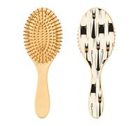 Ewusp Brosse à cheveux démêlante en forme de chats mignons pour homme et femme, antistatique, démêlante, brosse à cheveux humides et secs pour cheveux bouclés, épais, ondulés et fins