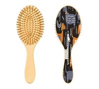 Ewusp Brosse à cheveux démêlante pour chiens teckels pour homme et femme, antistatique, démêlante, brosse à cheveux humides et secs pour types de cheveux bouclés, épais, ondulés et fins