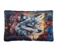 Ewusp Cool Wolf Lit apaisant pour chiens de petite, moyenne et grande taille - Matelas lavable doux et confortable avec fond antidérapant - 60 x 46 x 4,5 cm