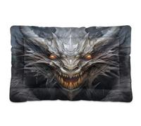 Ewusp Dark Dragon Lit apaisant pour chiens de petite, moyenne et grande taille - Matelas lavable doux et confortable avec fond antidérapant - 60 x 46 x 4,5 cm