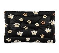 Ewusp Dog Paws Lit apaisant pour chien de petite, moyenne et grande taille - Matelas lavable doux et confortable avec fond antidérapant - 91 x 60 x 6 cm