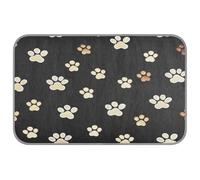 Ewusp Dog Paws Tapis rafraîchissant pour chien 60 x 98 cm Résistant aux rayures Tapis rafraîchissant en soie glacée Tapis de couchage pour chiens et chats