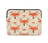 Ewusp Fox - Housse de protection pour ordinateur portable 14 pouces - Étanche et résistante aux chocs - Sac de transport pour ordinateur portable, tablette - 34 x 26 x 2 cm
