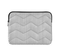 Ewusp Housse de protection imperméable et résistante aux chocs pour ordinateur portable 14" Motif rayures aquarelle 34 x 26 x 2 cm