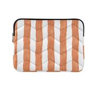 Ewusp Housse de protection imperméable et résistante aux chocs pour ordinateur portable 14" Motif rayures aquarelle 34 x 26 x 2 cm