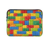 Ewusp Housse de protection imperméable et résistante aux chocs pour ordinateur portable de 16" - Motif blocs de construction - 40 x 30 x 2 cm
