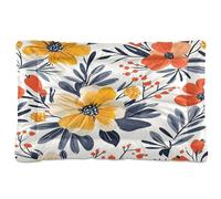 Ewusp Lit apaisant à motif floral aquarelle pour chiens de petite, moyenne et grande taille - Lavable - Doux et confortable - Avec fond antidérapant - 60 x 46 x 4,5 cm