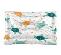 Ewusp Lit apaisant en forme de tortue mignonne pour chiens de petite, moyenne et grande taille - Matelas lavable doux et confortable avec fond antidérapant - 60 x 46 x 4,5 cm