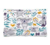 Ewusp Lit apaisant en forme d'ours koala mignons pour chiens de petite, moyenne et grande taille - Lavable - Doux et confortable - Tapis de sol avec fond antidérapant - 91 x 60 x 6 cm