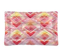 Ewusp Lit apaisant pour chien de petite, moyenne et grande taille - Lavable - Motif aquarelle - Tapis de sol doux et confortable avec fond antidérapant - 60 x 46 x 4,5 cm