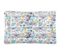 Ewusp Lit apaisant pour chien de petite, moyenne et grande taille - Motif koala mignon - Lavable - Doux et confortable - Avec fond antidérapant - 91 x 60 x 6 cm