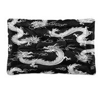 Ewusp Lit doux et confortable pour chien de petite, moyenne et grande taille avec fond antidérapant, motif dragon mignon, 60 x 46 x 4,5 cm
