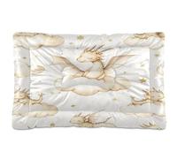 Ewusp Lit doux et confortable pour chien de petite, moyenne et grande taille avec fond antidérapant, motif dragon mignon, 60 x 46 x 4,5 cm