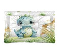 Ewusp Lit doux et confortable pour chiens de petite, moyenne et grande taille avec fond antidérapant, motif dragon mignon, 60 x 46 x 4,5 cm