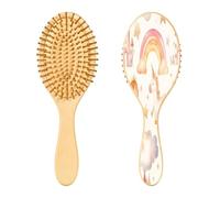 Ewusp Princess Castle Brosse à cheveux démêlante pour homme et femme Antistatique et démêlante Brosse à cheveux humides et secs pour cheveux bouclés, épais, ondulés et fins