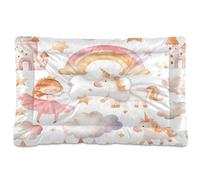 Ewusp Princess Castle Lit apaisant pour chien de petite, moyenne et grande taille - Matelas lavable doux et confortable avec fond antidérapant - 60 x 46 x 4,5 cm