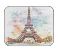 Ewusp Romantique Paris Tapis rafraîchissant pour chien 50 x 70 cm Résistant aux rayures Tapis frais en soie glacée Tapis de couchage pour chiens et chats