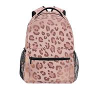 Ewusp Sac à dos de voyage léger imprimé léopard pour homme et femme - Sac à dos d'ordinateur portable - Sac à bandoulière décontracté