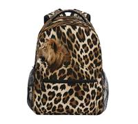 Ewusp Sac à dos de voyage léger imprimé léopard pour homme et femme - Sac à dos d'ordinateur portable - Sac à bandoulière décontracté