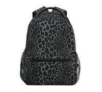 Ewusp Sac à dos de voyage léger pour homme et femme Motif léopard Noir