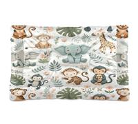 Ewusp Safari Lit apaisant pour chien de petite, moyenne et grande taille - Lavable - Tapis de sol doux et confortable avec fond antidérapant - 60 x 46 x 4,5 cm