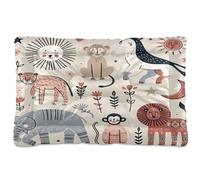 Ewusp Safari Lit apaisant pour chien de petite, moyenne et grande taille - Lavable - Tapis de sol doux et confortable avec fond antidérapant - 60 x 46 x 4,5 cm