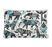 Ewusp Safari Lit apaisant pour chien de petite, moyenne et grande taille - Lavable - Tapis de sol doux et confortable avec fond antidérapant - 60 x 46 x 4,5 cm