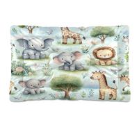 Ewusp Safari Lit apaisant pour chien de petite, moyenne et grande taille - Lavable - Tapis de sol doux et confortable avec fond antidérapant - 60 x 46 x 4,5 cm