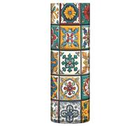 Ewusp Vase mexicain en forme de cylindre pour bouquet de fleurs, moderne et décoratif, en plastique, pour centres de table, salon, cuisine, bureau, mariage