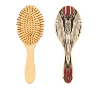 Ewusp Wolf Rose Brosse à cheveux démêlante pour homme et femme Antistatique et démêlante Brosse à cheveux humides et secs pour cheveux bouclés, épais, ondulés et fins