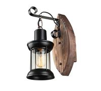 EWUYKMC American retro wooden wall lamp, bedside lamp, restaurant, coffee shop, bar, corridor lamp, antique wall lamp