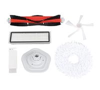 Ewxdghy Ensemble de pièces d'aspirateur pour W10 Pro, Accessoire de Robot Nettoyeur, kit de Chiffon de Filtre à Brosse latérale roulante avec Outil de Brosse de Nettoyage, pièces de
