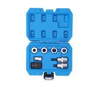 Ewxdghy Jeu de douilles d'écrou de jambe de force 8 pièces, kit de douilles de suspension en alliage d'acier, outil professionnel de retrait d'amortisseur avec boîte à outils, pour