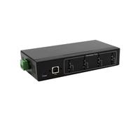 Ex-11214hmvs Hub Métal 4 Ports Usb 2.0 Adaptateur, Kit Rail Din Genes