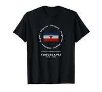 EX YU Capitales avec le drapeau 1945 - 1992 T-Shirt