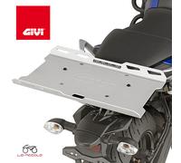 Porte sac en aluminium anodisé à fixer aux platines Monokey M5 et M7 EX2M GIVI, argent métallique