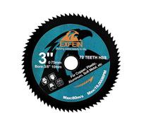 EX75mm HSS Circular Saw Blade,High Speed Steel Saw Blade for Cutting Soft Metal Copper Aluminium Wood Plastic Diamond Disc