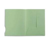 Exacompta - Réf. 235004E - Paquet de 50 chemises rigides imprimées avec 3 rabats SUPER 210 g/m² - couleurs pastel - certifiées PEFC™- dimensions 24 x 32cm pour documents format A4 - couleur vert clair