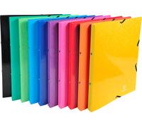 Exacompta 0548290088, 140 feuilles, 600 g/m², élastique, 320 mm, 20 mm - 20 pièces - Couleurs assorties
