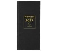 EXACOMPTA - 1 Aganda Banquier Long Journalier EURO ET CENTS - Janvier 2027 à Décembre 2027 - Format 16 x 34 cm - 1 VOLUME