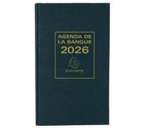 EXACOMPTA - 1 Agenda Banquier Large Euro et Cents Journalier 1 volume - Format 17,5 x 28 cm - Janvier 2026 à Décembre 2026
