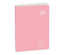 EXACOMPTA - 1 Agenda Journalier Forum Soft Harmony - Visuel Rose Pastel - Format 12 x 17 cm - Août 2026 à Juillet 2027