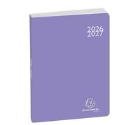 EXACOMPTA - 1 Agenda Journalier Forum Soft Harmony - Visuel Violet Pastel - Format 12 x 17 cm - Août 2026 à Juillet 2027