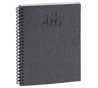 Exacompta - 1 Agenda Semainier - Visuel W Spiralé Carte Napura - Format 15 cm x 21 cm - Janvier 2027 à Décembre 2027 - Coloris Aléatoires