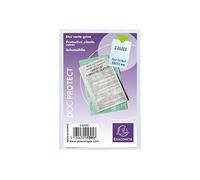 Exacompta Étuis PVC 15/100ème 2 faces 88 x 132 mm – Lot de 10