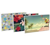 EXACOMPTA - 1 Mini Album Photos à Pochettes Souples - 24 photos de 10x15 cm - Format horizontal 17x12,5 cm - 3 Visuels Fantaisies Aléatoires