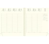 EXACOMPTA - 1 Recharge Semainier Eurotime 18 Spiralée, Janvier 2026 à Décembre 2026, Format 15 x 17 cm