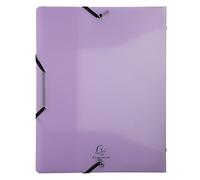 Exacompta - 1 trieur personnalisable Kreacover Pastel - Avec 3 rabats | Avec élastiques - Couverture et intérieur en PP - 8 compartiments - Dim. 25x32cm - Format A4 - 5 couleurs aléatoires